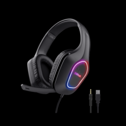 Trust Gaming GXT416 Zirox RGB Headset Leichtes Over-Ear-Gaming-Headset mit mehrfarbiger LED-Beleuchtung