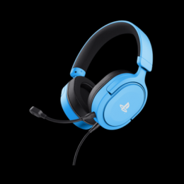Trust Gaming GXT498B Forta Headset für PS5 Leistungsstarkes Over-Ear-Gaming-Headset aus recycelten Materialien - offiziell lizenziert für PS5™, blau