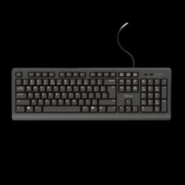 TRUST Primo Tastatur, Deutsches QWERTZ-Layout, Flüssigkeitsgeschützt, leiser Tastenanschlag