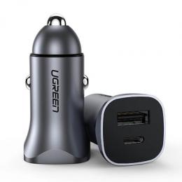 UGREEN A+C Dual-Port Car Charger PD30W+SCP22.5W