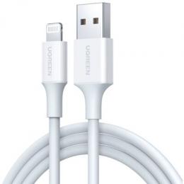 UGREEN Ladekabel USB-A zu Lightning 2m weiß MFi