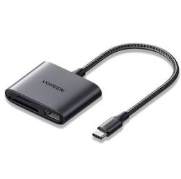 UGREEN USB-C to SD/TF + USB 2.0 Memory Card Reader