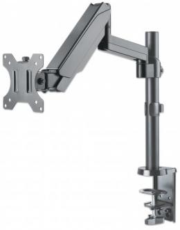 Universal-Tischhalterung mit Gasdruckfeder fr einen Monitor MANHATTAN Halterungsarm mit Gasdruckfeder, Kugelgelenk und Verlngerungsarm, geeignet fr einen Monitor von 17'' bis 32''* und bis zu 8 kg