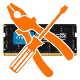 Upgrade auf 32GB mit 1x 16GB Crucial DDR5-5600 CL46 SO-DIMM inkl. Einbau in das bestellte Notebook