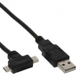 USB 2.0 Kabel A-St. -> Micro-B + Mini 1.8m schwarz     