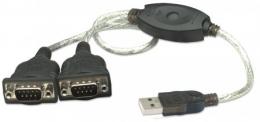 Ein Angebot für USB auf Seriell-Konverter MANHATTAN Zum Anschluss von zwei seriellen Gerten an einen USB-Port, Prolific PL-2303RA-Chipsatz, 0,45 m MANHATTAN aus dem Bereich Adapter / Konverter > RS232 / RS485 - jetzt kaufen.
