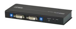 USB DVI Dual View KVM Extender Audio + RS-232 (60m)