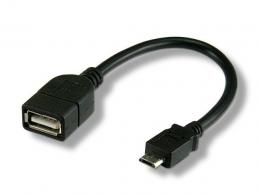 USB2.0 OTG Kabel A Buchse - Micro-B, Stecker 0.2m