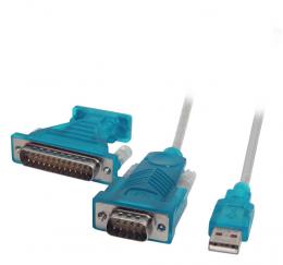 USB2.0/RS232 Converter, aktiv, A-Stecker/DB9-Stecker 1,8m