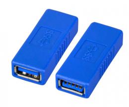 USB3.0-Adapter, Buchse A - Buchse A, blau