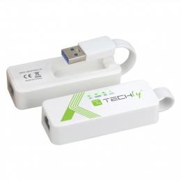USB3.0 Konverter USB A auf RJ45 Gigabit, wei