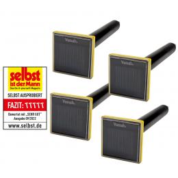 Vanish 4er-Spar-Set Solar-Maulwurfvertreiber MVT-2, Schallimpuls, Solarbetrieb, IP65