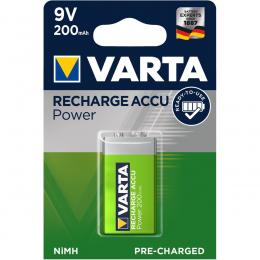 VARTA NiMH-9V-Block-Akku RECHARGE ACCU Power 200 mAh, E-Block