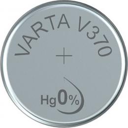 VARTA Silberoxid-Knopfzelle V370/SR69, 1,55 V, 30 mAh
