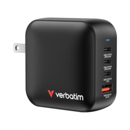 VERBATIM Mini GaN Netzladegerät 100W 4 Anschlüsse US/EU/UK ADP