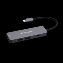 VERBATIM USB-C Essentials Multiport Hub 4 Anschlüsse