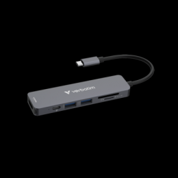 VERBATIM USB-C Essentials Multiport Hub 6 Aschnlüsse mit Kartenleser