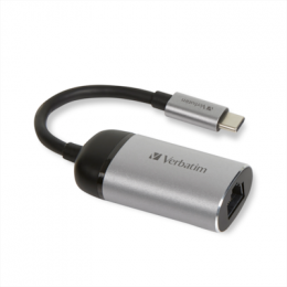 VERBATIM USB-C™ zu GIGABIT ETHERNET ADAPTER 10cm Kabel