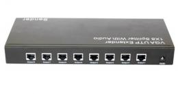 VGA Extender/Audio-/Video-Splitter Cat.5e/6 - Sender, 1 IN 8 OUT, 300m