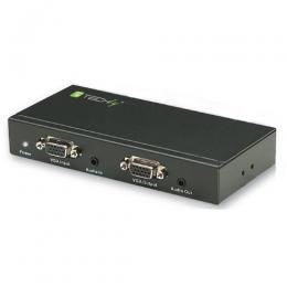 VGA Extender/Audio-/Video-Splitter Cat.5e/6 - Sender 4xRJ45, 300m