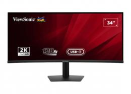 ViewSonic VA3420C-Office Curved Monitor - UWQHD , 120Hz KVM Switch, Höhenverstellung, Power Delivery 96 Watt