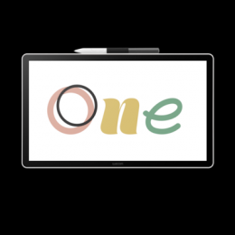 Wacom One Digitalisierer 14-Zoll-LCD-Display Reaktionsschnelle Touch-Technologie, 4096 Druckempfindlichkeitsstufen