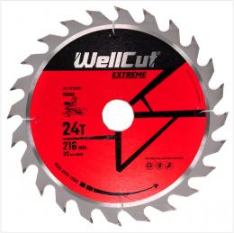 WellCut Kreissägeblatt WC-M2163024 TCT 216 x 2,4 x 30 mm 24 Zähne