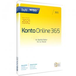 WISO Konto Online 365 Vollversion DVD-Box   1 PC 1 Jahr ( 2021 )