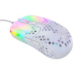 XTRFY MZ1 Gaming Maus - Optisch, Kabelgebunden, USB, Weiß RGB-Beleuchtung
