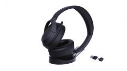 Yealink Bluetooth Stereo Headset BH 78 Active Noise Cancellation (ANC), Geräuschunterdrückung, Bis zu 38 Stunden Gesprächszeit, Inkl. Halter und USB-C