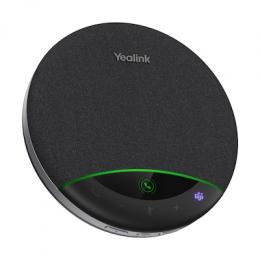 Yealink SP96 USB-C/A, Bluetooth Konferenzlautsprecher KI Geräuschunterdrückung, Mehrfachgerät-Paarung: Bis zu 8 Geräte, 6 Mikrofone