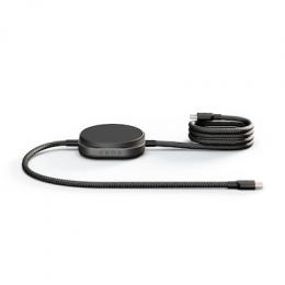 Zens Charging Cable USB C-C Pro 2 - Black Kabelloses Ladegerät - 140 Watt - 2 Ausgabeanschlussstellen (magnetisch, 24 pin USB-C), Aus hochwertigem Alu