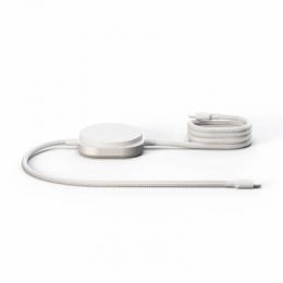 Zens Charging Cable USB C-C Pro 2 - White Kabelloses Ladegerät - 140 Watt - 2 Ausgabeanschlussstellen (magnetisch, 24 pin USB-C), Aus hochwertigem Alu