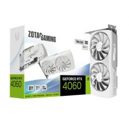 ZOTAC GAMING GeForce RTX 4060 Twin Edge OC White Edition - 8GB GDDR6, 1x HDMI, 3x DP