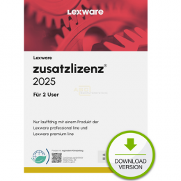 Zusatzlizenz fr Lexware 2025 Pro/Premium Abonnement Lizenz   2 Benutzer 1 Jahr (Download)