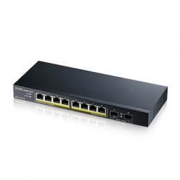 Zyxel GS1100-10HP Unmanaged Switch [8x Gigabit Ethernet PoE+, 2x 1GbE SFP]