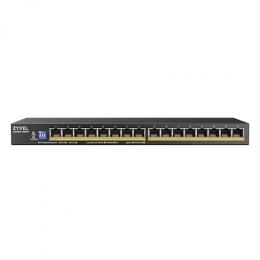 Zyxel GS1100-16EPS Unmanaged Switch 16-Port, 16x Gigabit Ethernet (PoE+, bis zu 135W)