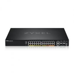 Zyxel XGS2220-30HP Managed Switch 24x Gigabit Ethernet (16x PoE+, 8x PoE++), 2x 10G Ethernet (2x PoE++), 4x 10G SFP+